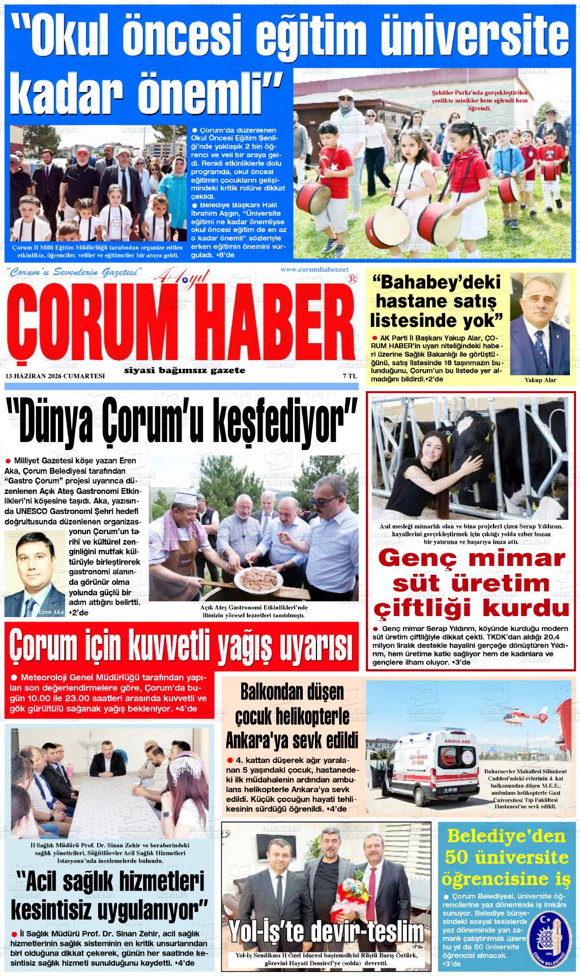 Corum Haber 13.06.2026