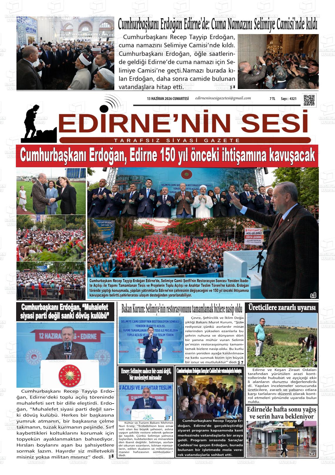Edirne Star 13.06.2026