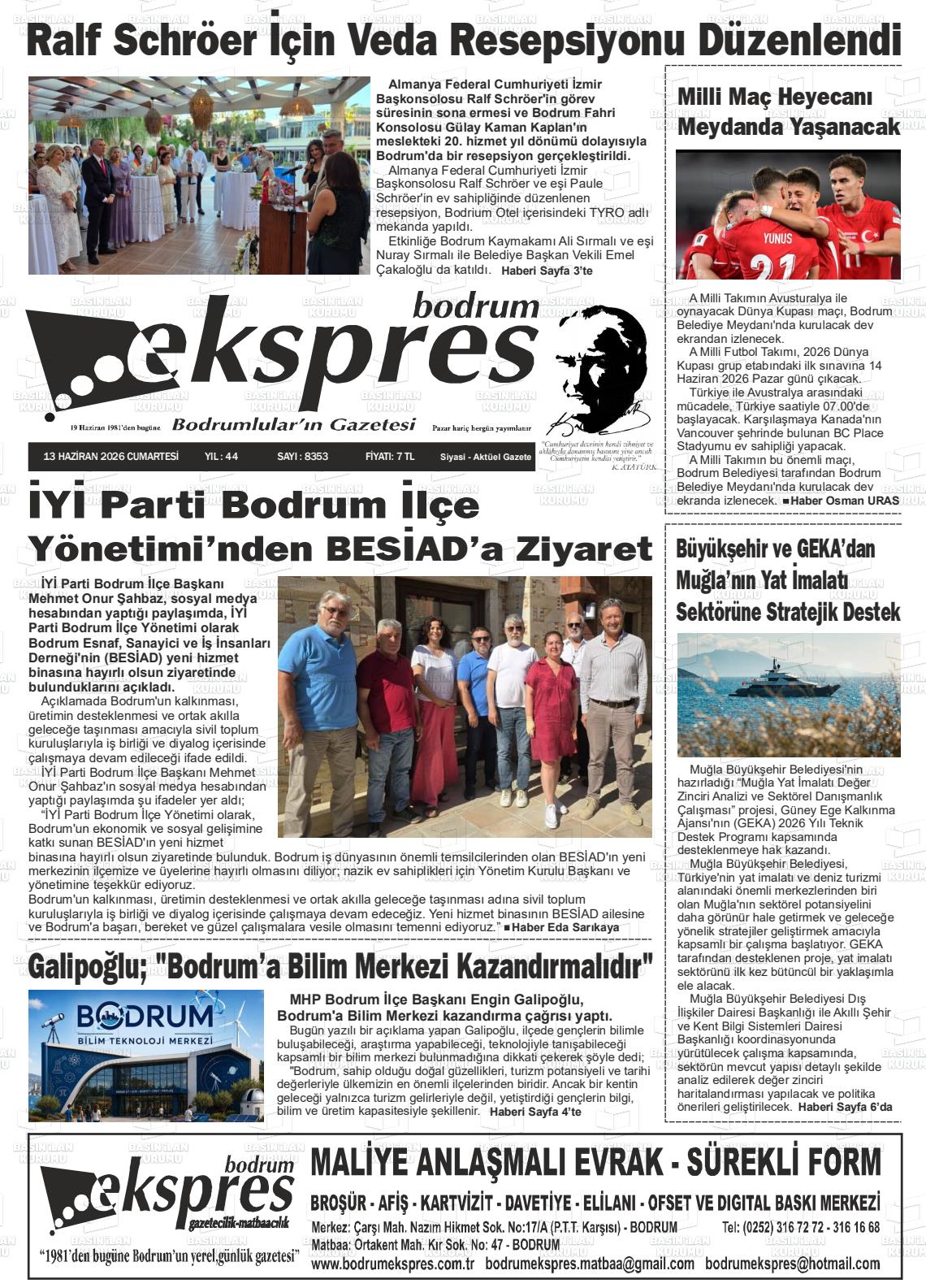 Mugla Ekspresbodrum 13.06.2026