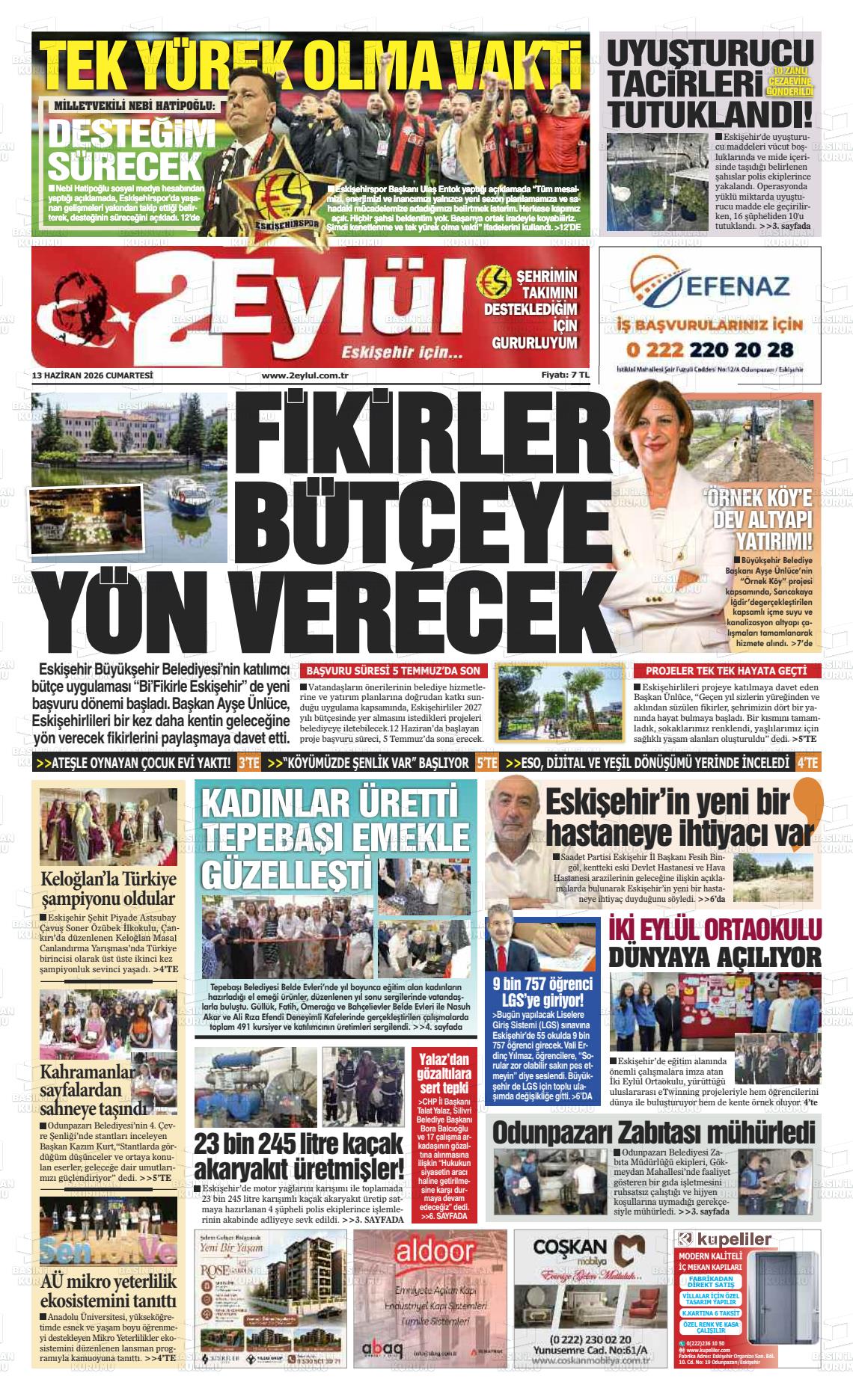 Eskisehir 2 Eylul 13.06.2026