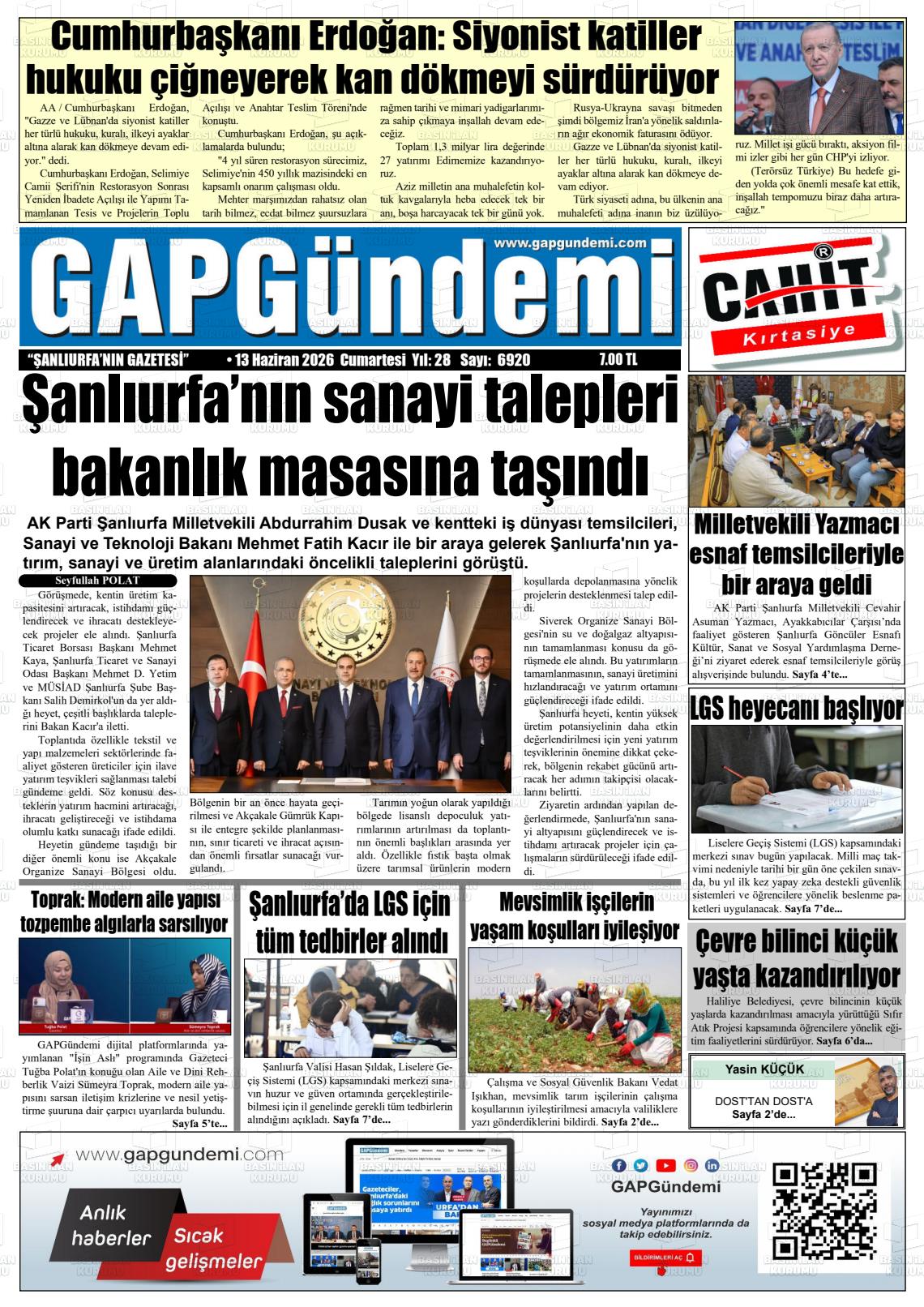 Sanliurfa Gapgundemi 13.06.2026