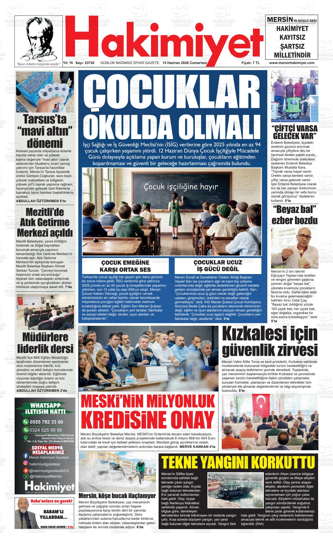 Konya Hakimiyet 13.06.2026