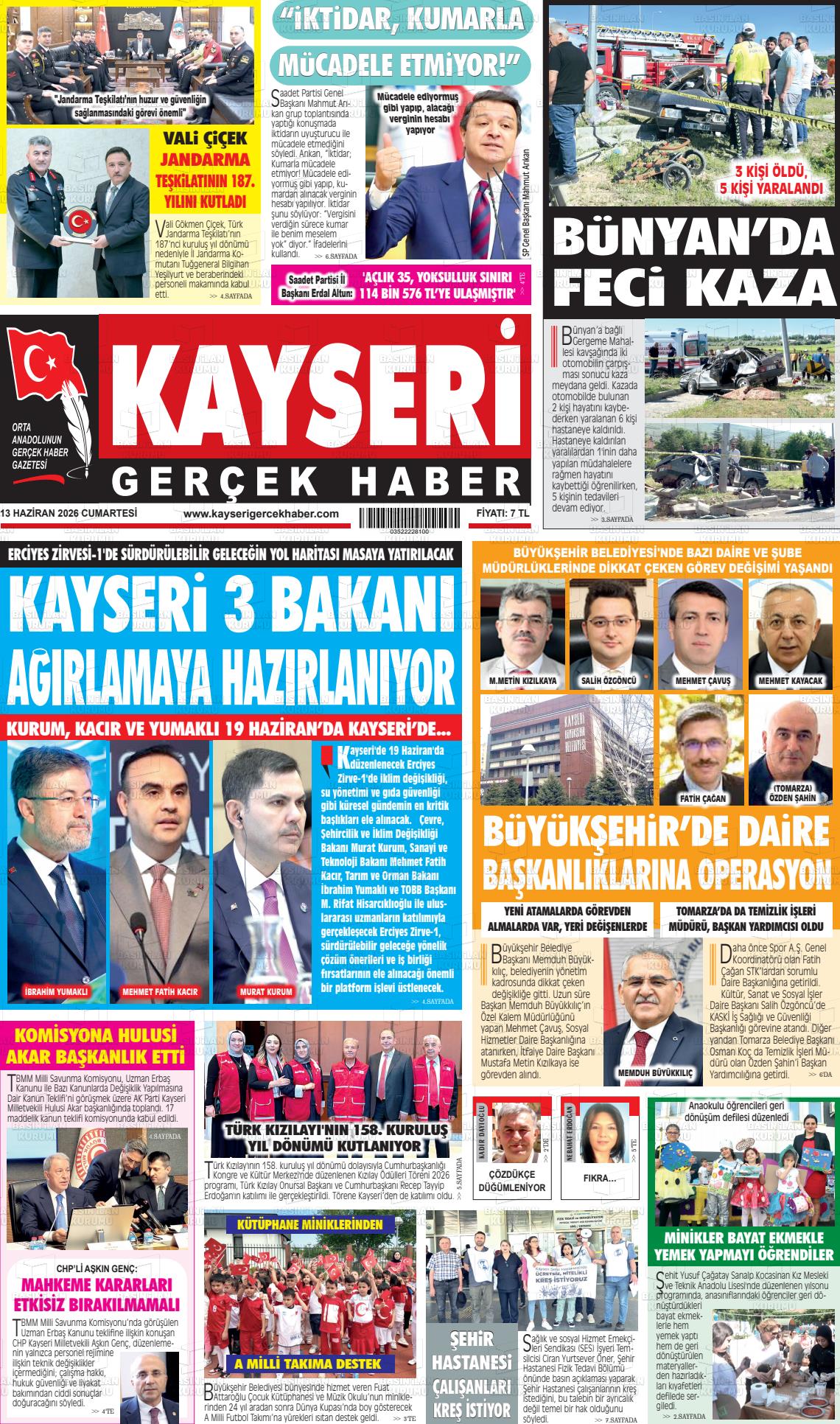 Kayseri Starhaber 13.06.2026