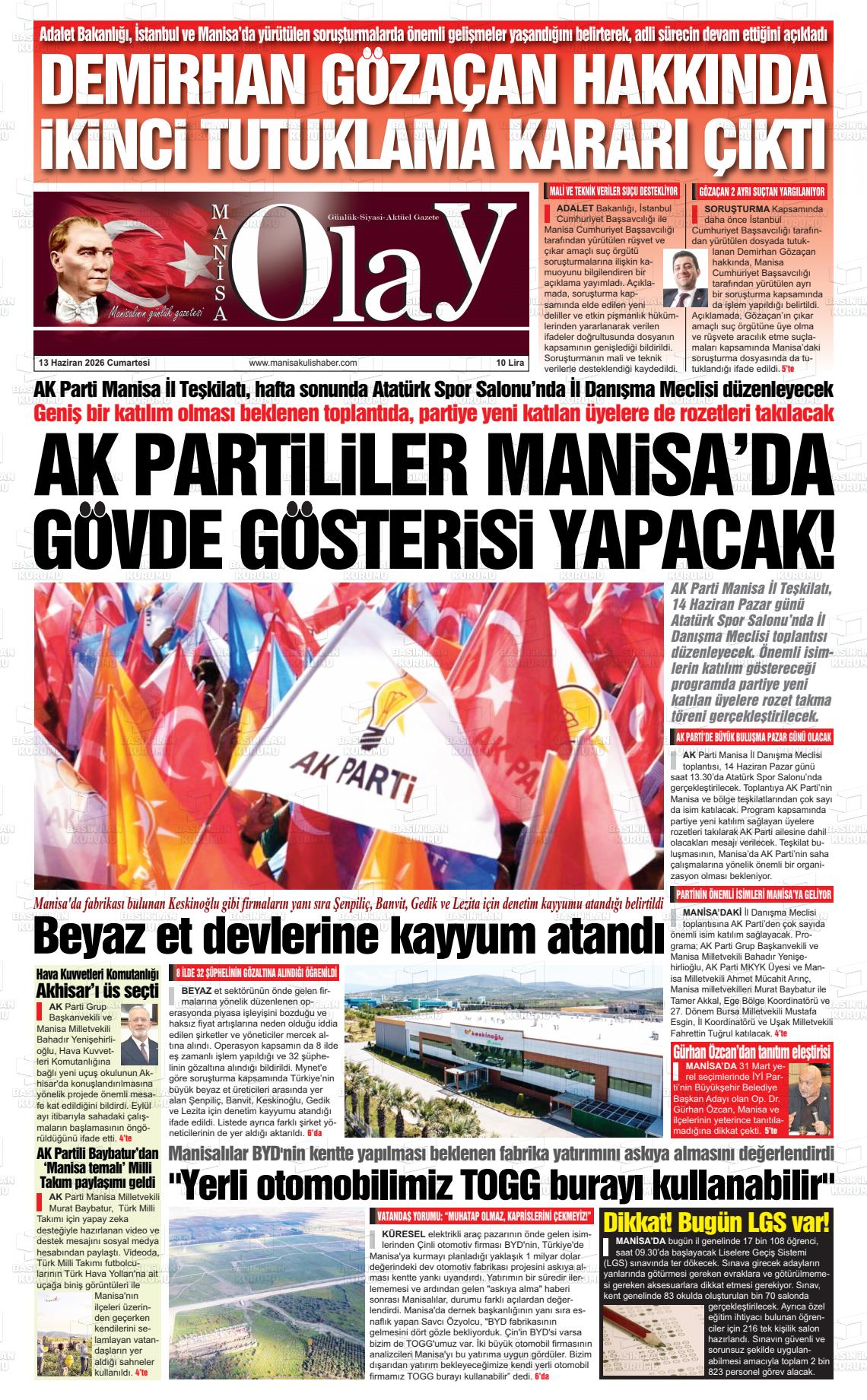 Manisa Olay 13.06.2026