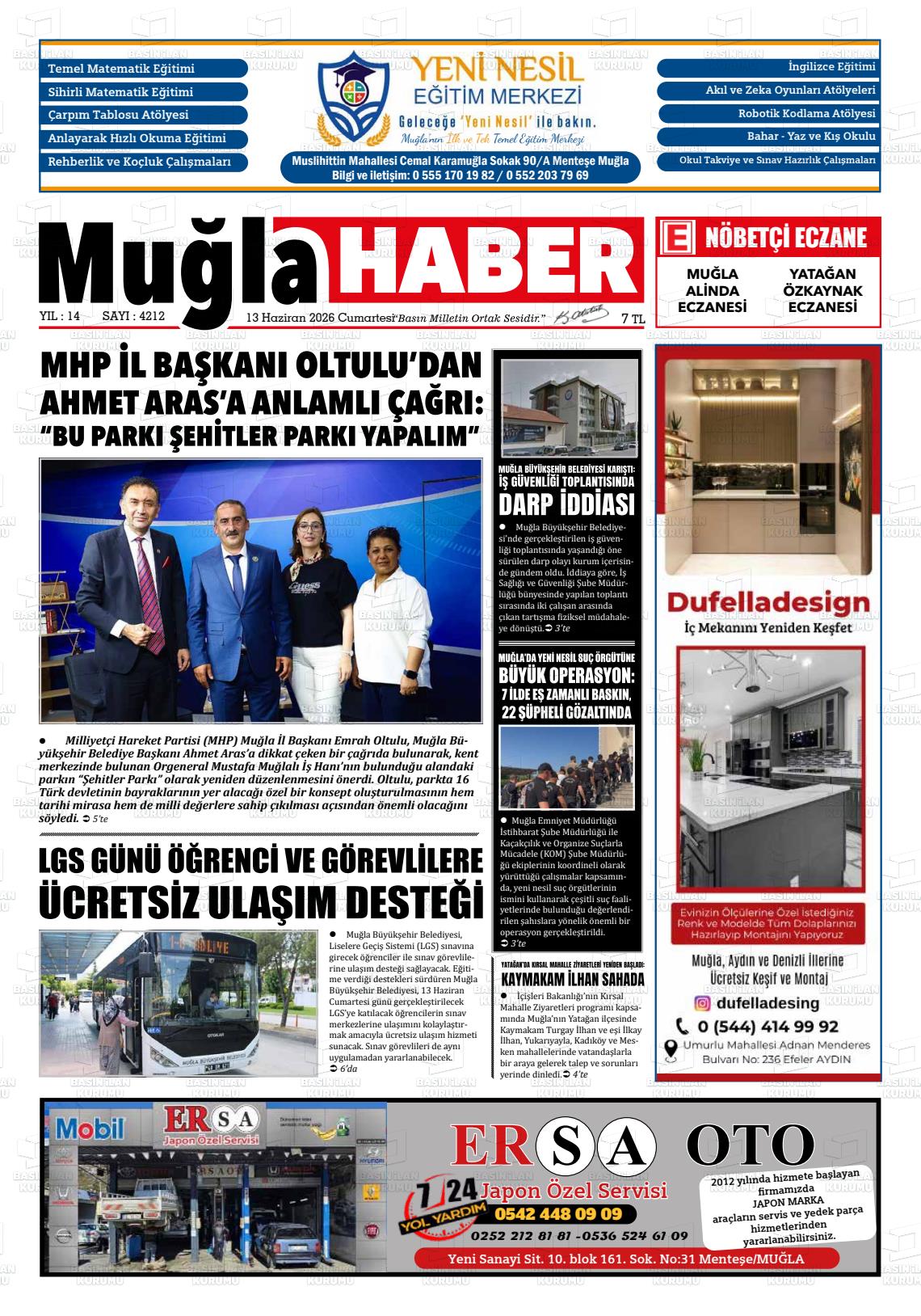 Mugla Haber 13.06.2026
