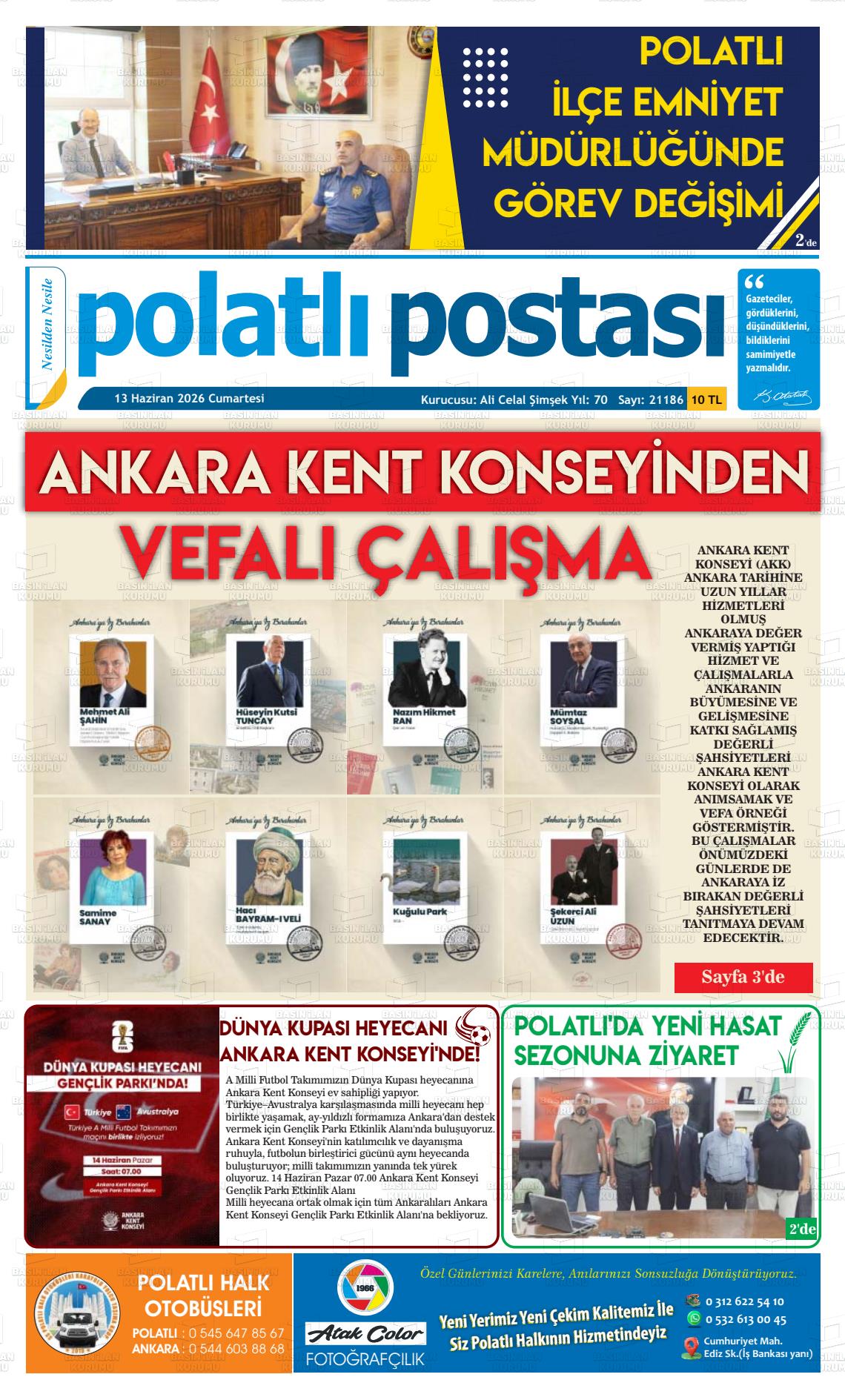 Ankara Polatlipostasi 13.06.2026