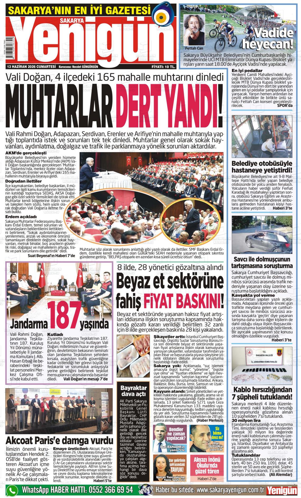 Sakarya Yenigun 13.06.2026
