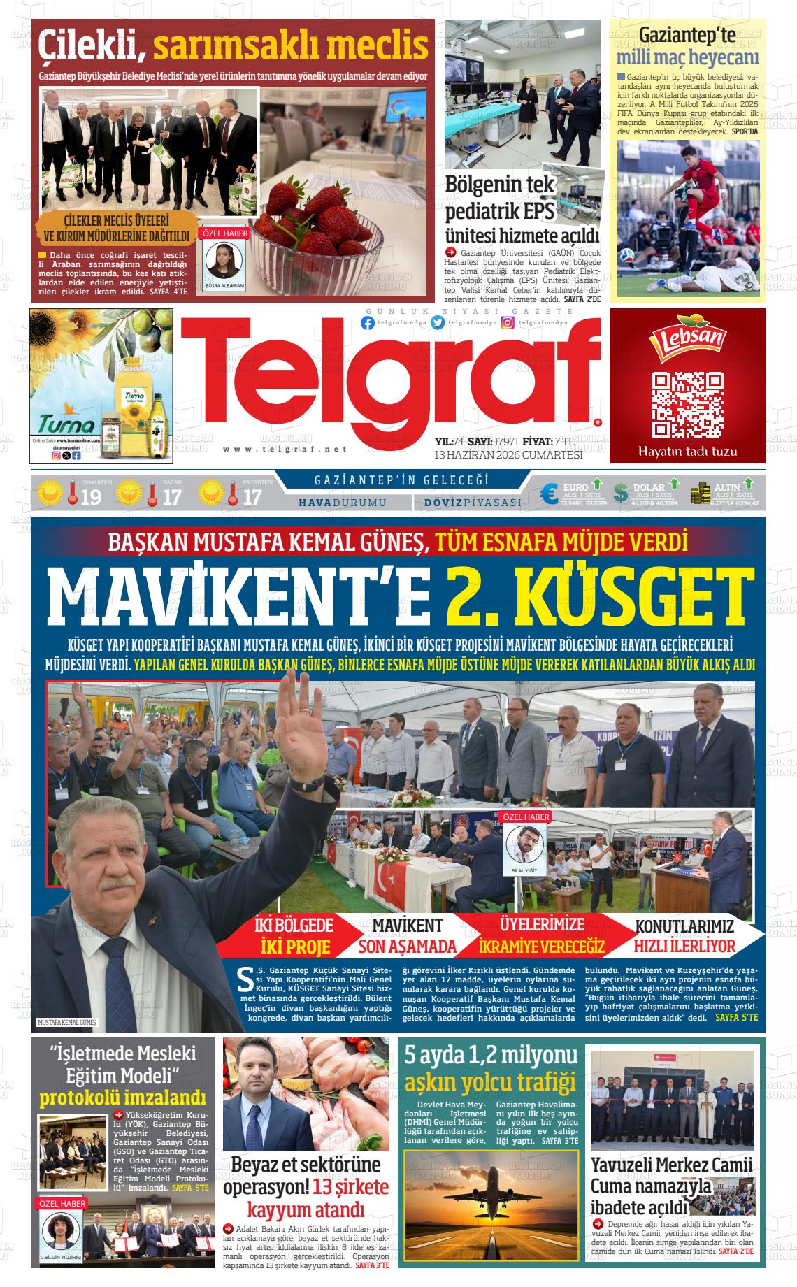 Gaziantep Telgraf 13.06.2026