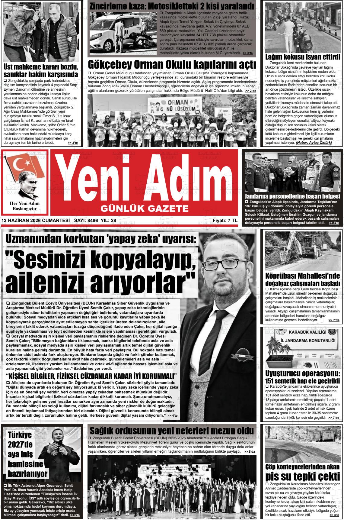 Zonguldak Yeniadim 13.06.2026