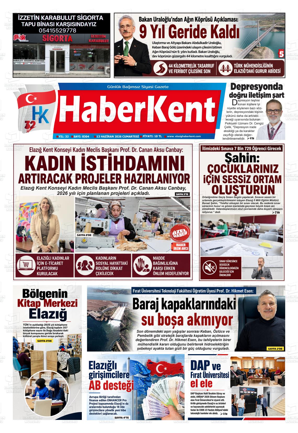 Elazig Yenicag 13.06.2026