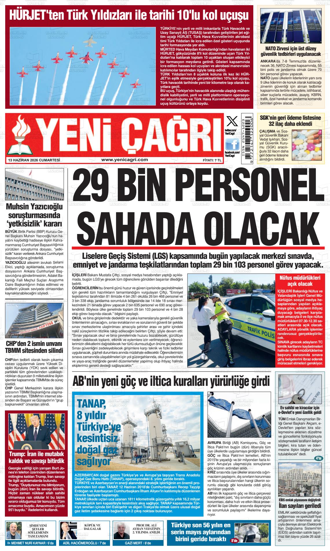 Istanbul Yenicagri 13.06.2026
