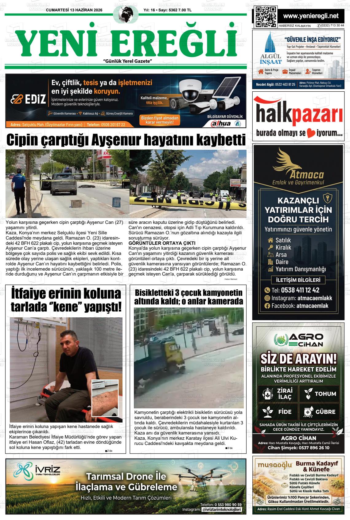 Konya Yenieregli 13.06.2026