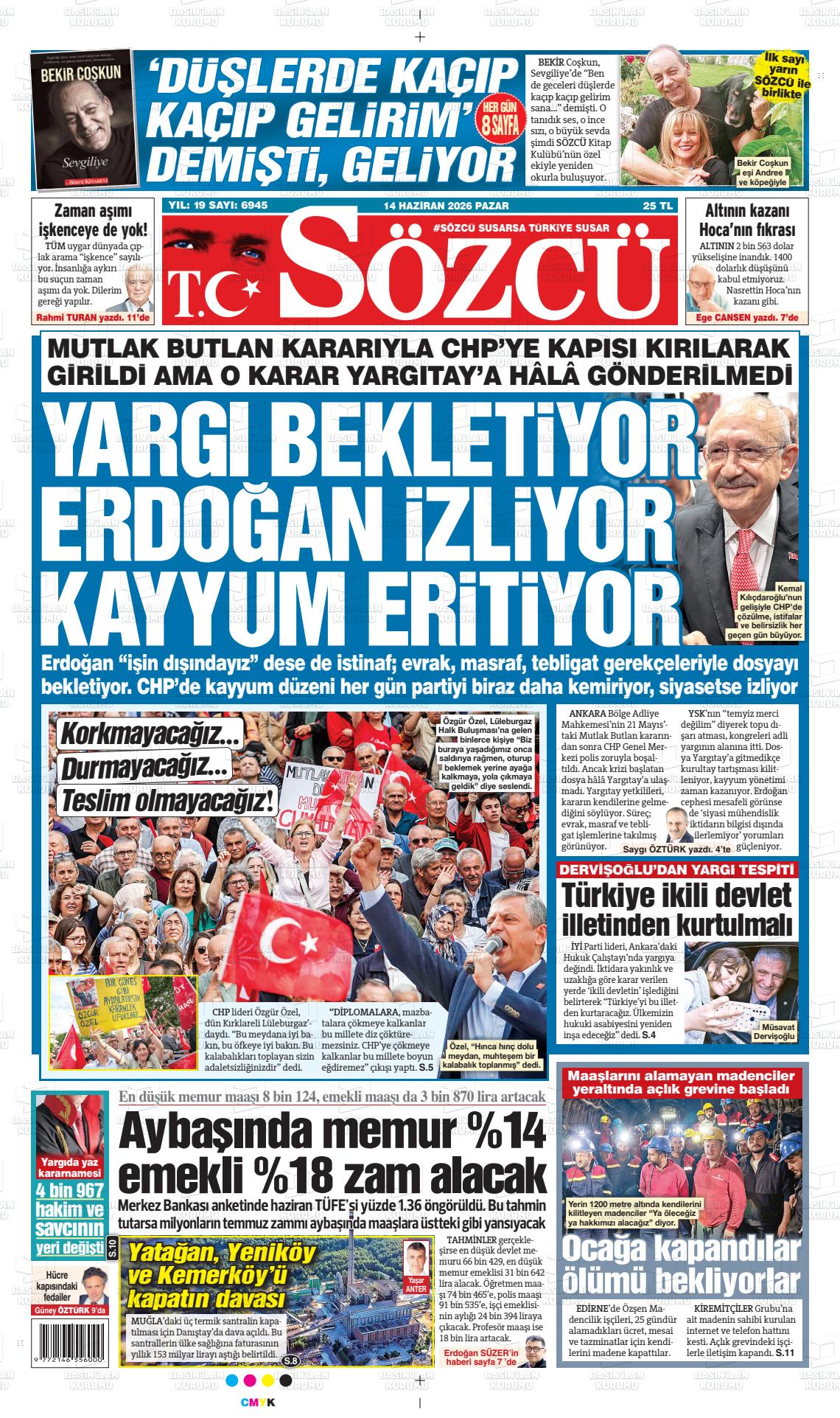 Sözcü Gazetesi 14.06.2026