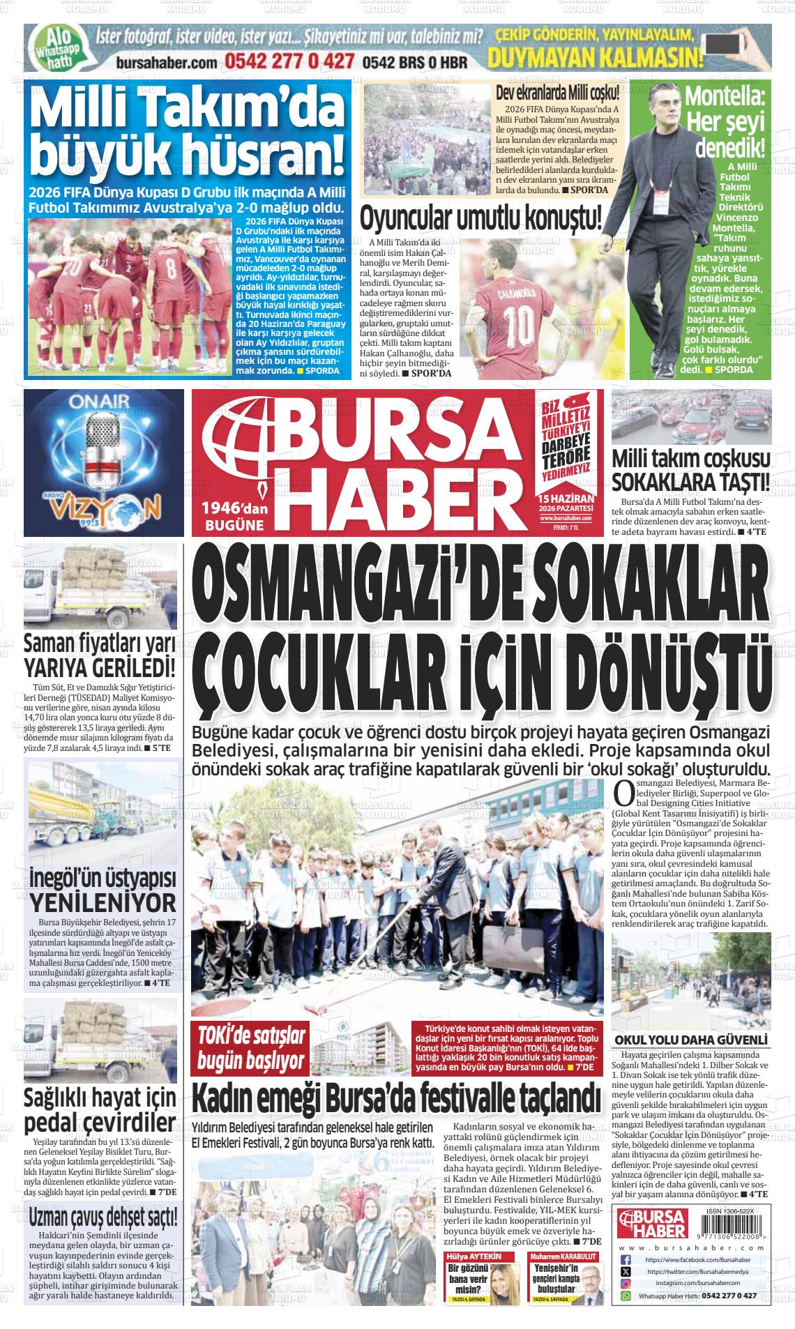 Bursa Haber 15.06.2026