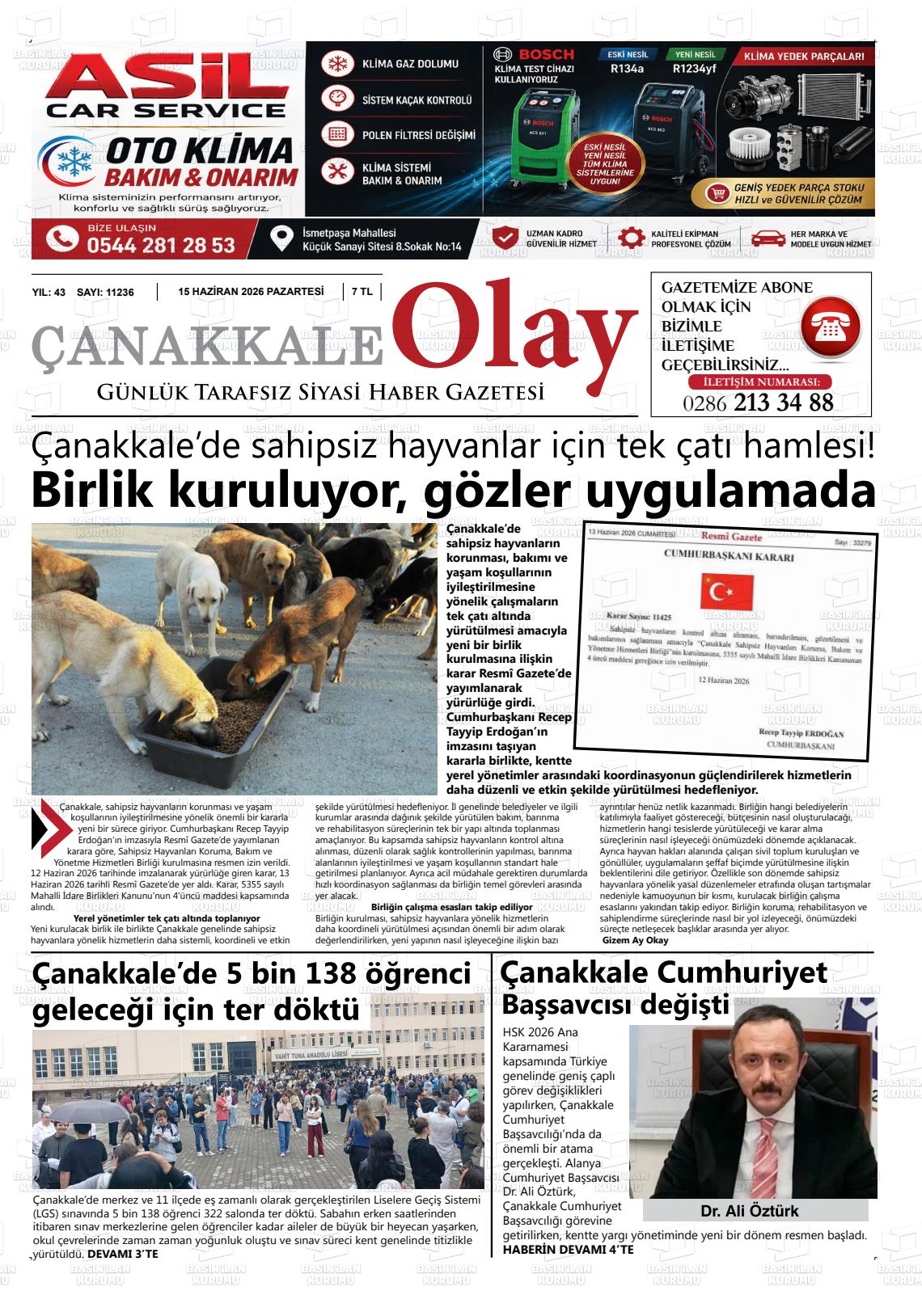 Canakkale Olay 15.06.2026