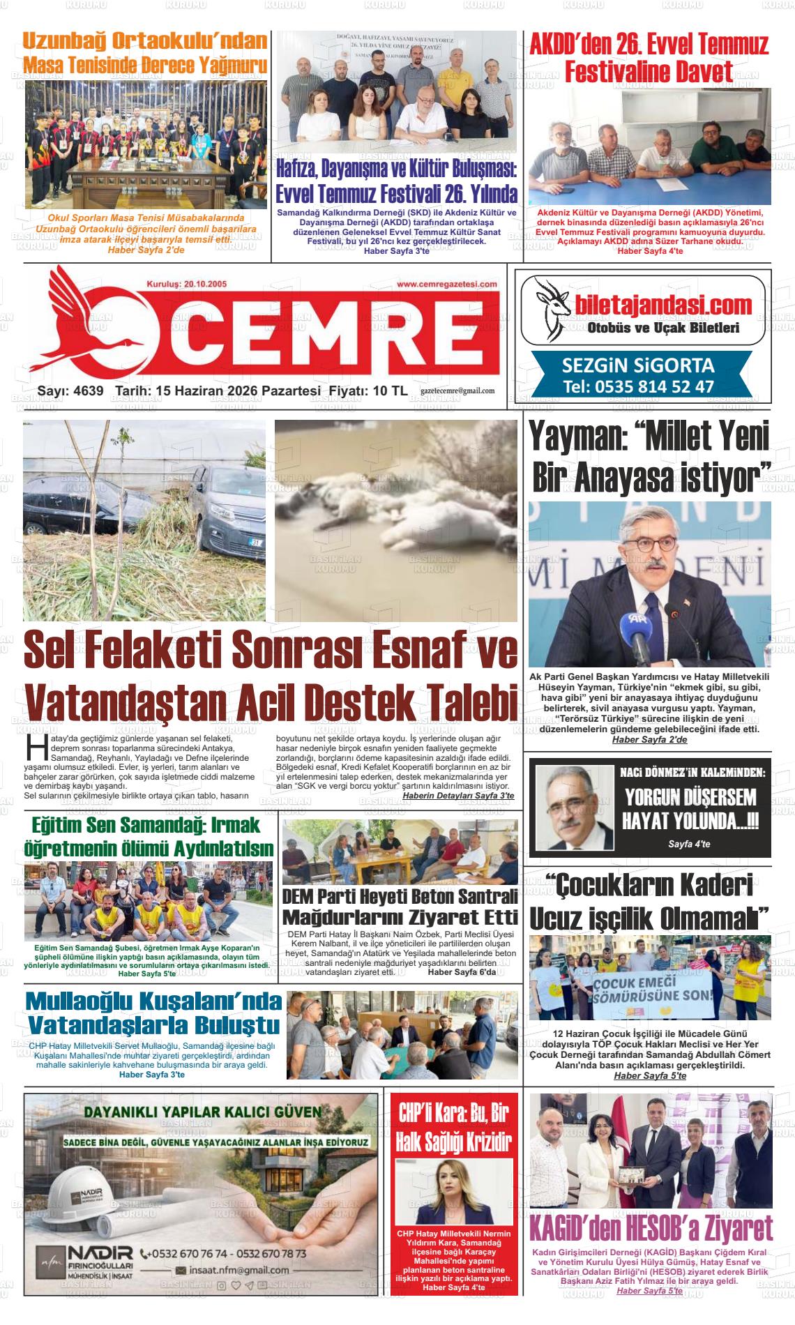 Hatay Cemre 15.06.2026