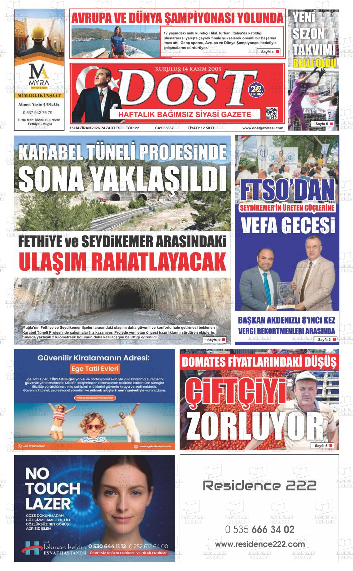 Mugla Dost 15.06.2026