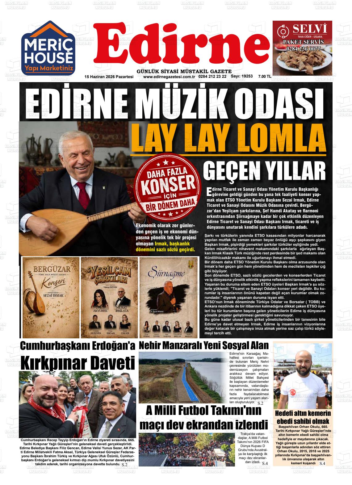 Edirne 15.06.2026