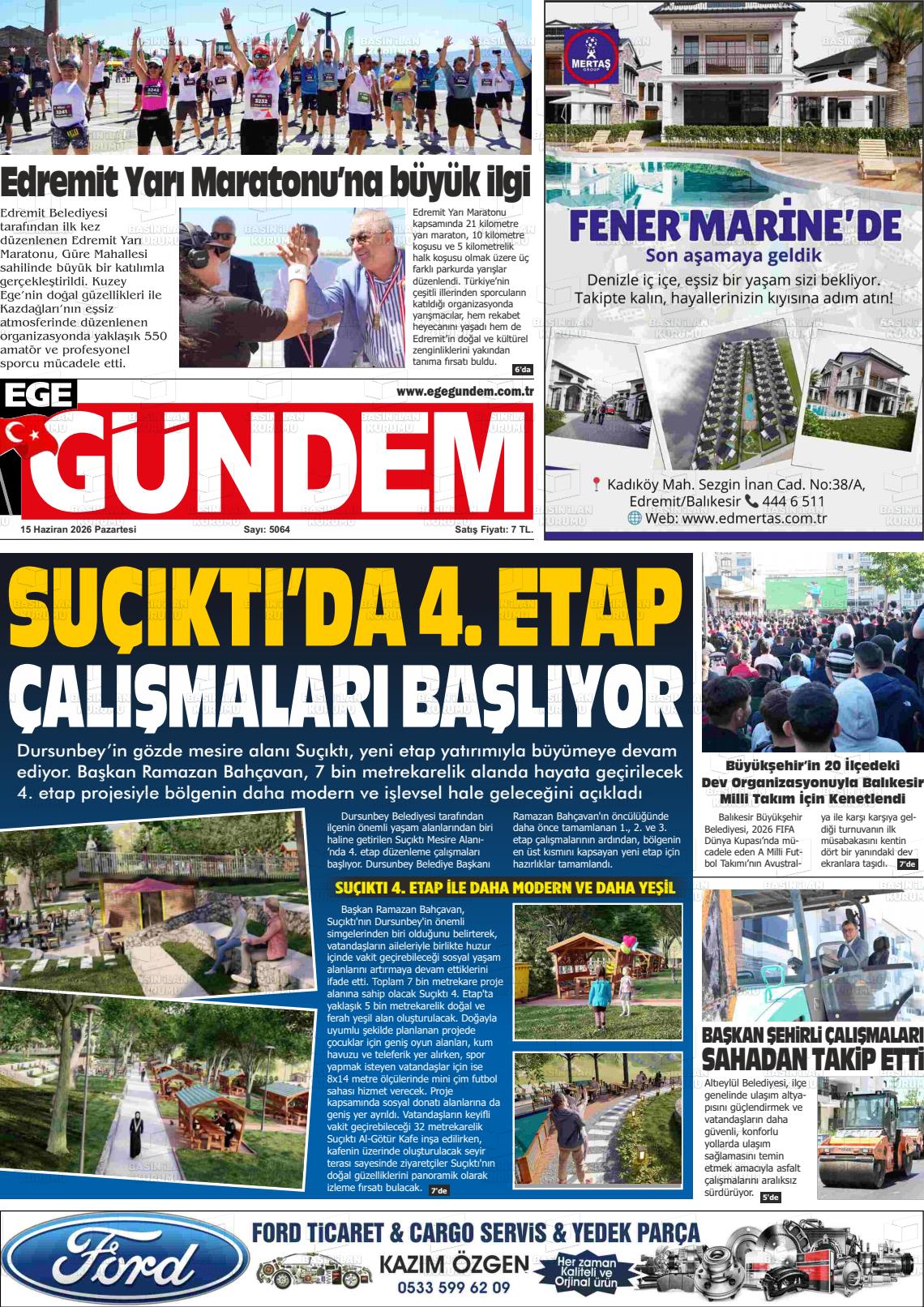 Balikesir Egegundem 15.06.2026