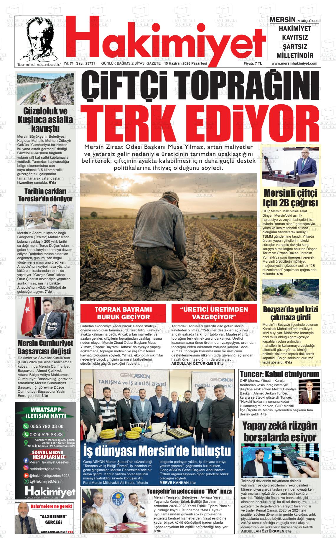 Konya Hakimiyet 15.06.2026