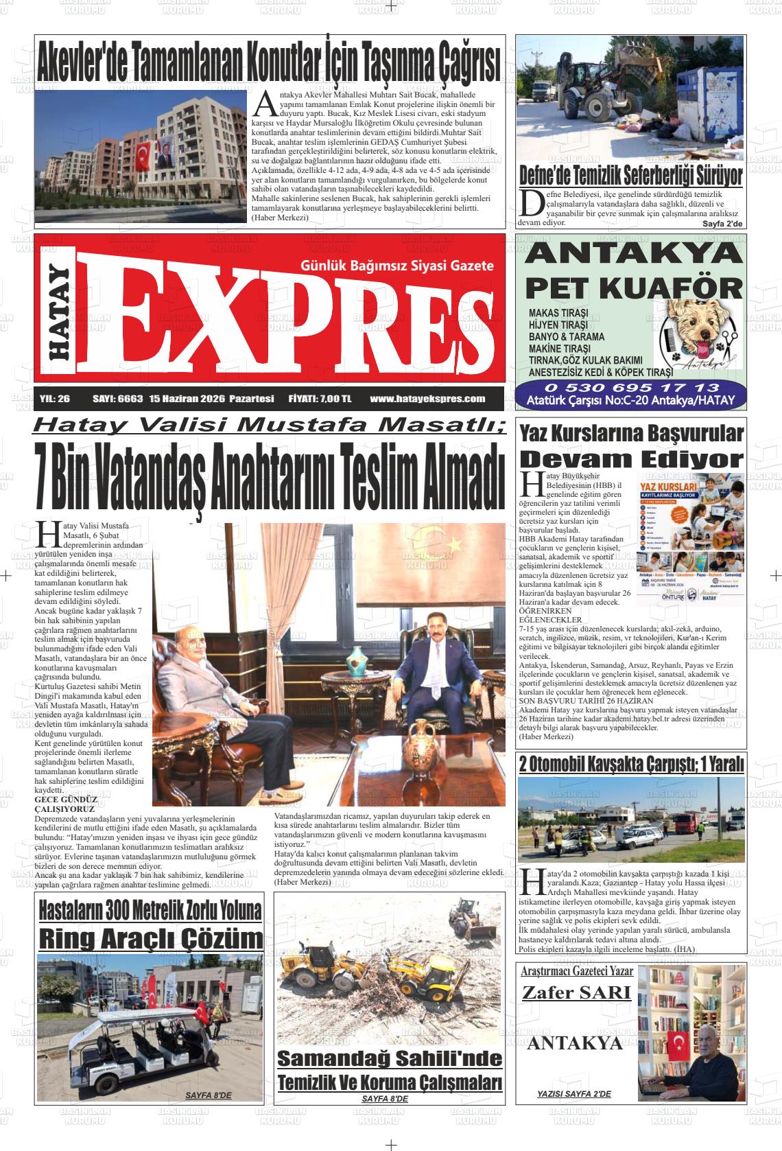 Hatay Expres 15.06.2026