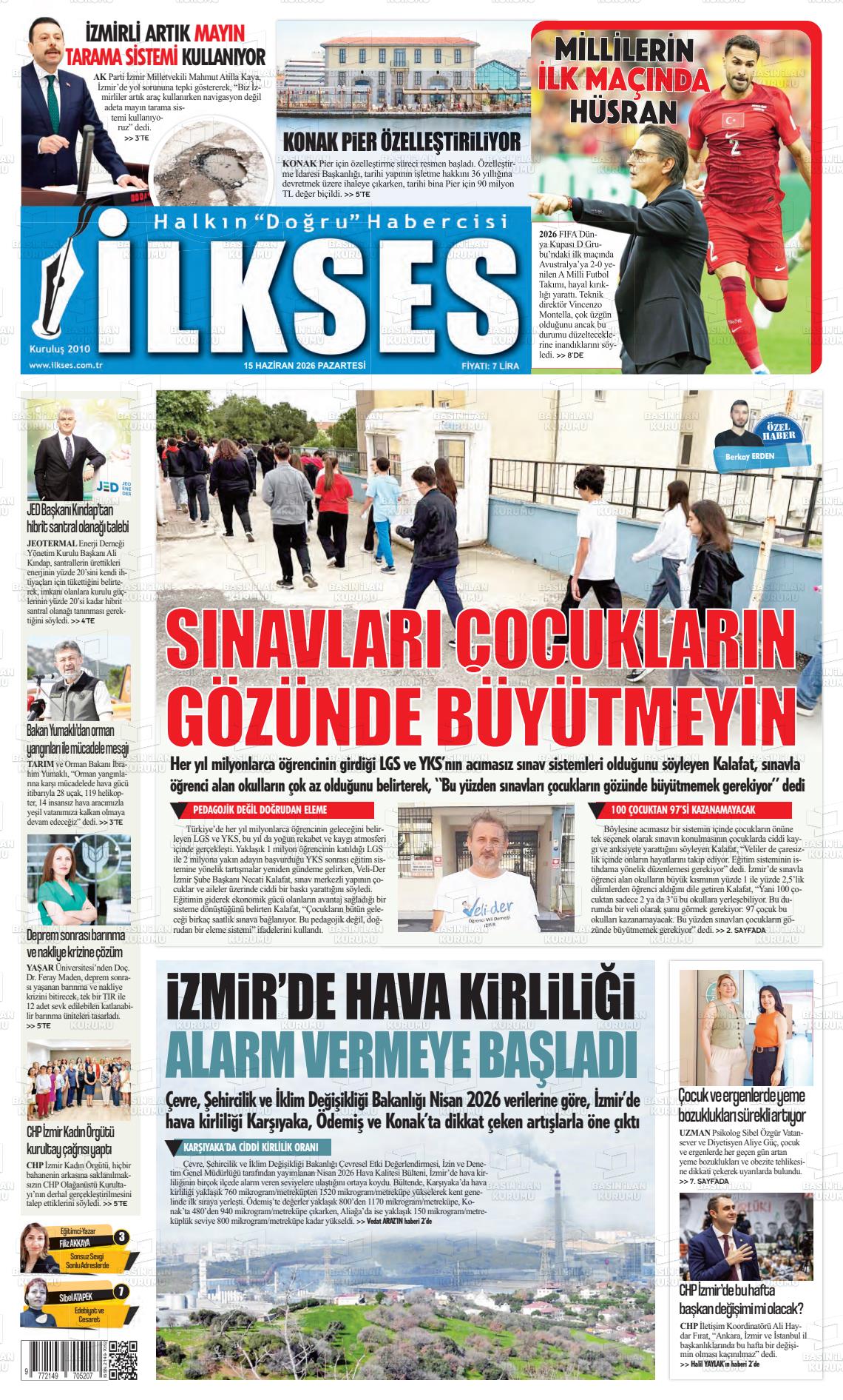 Izmir Ilkses 15.06.2026