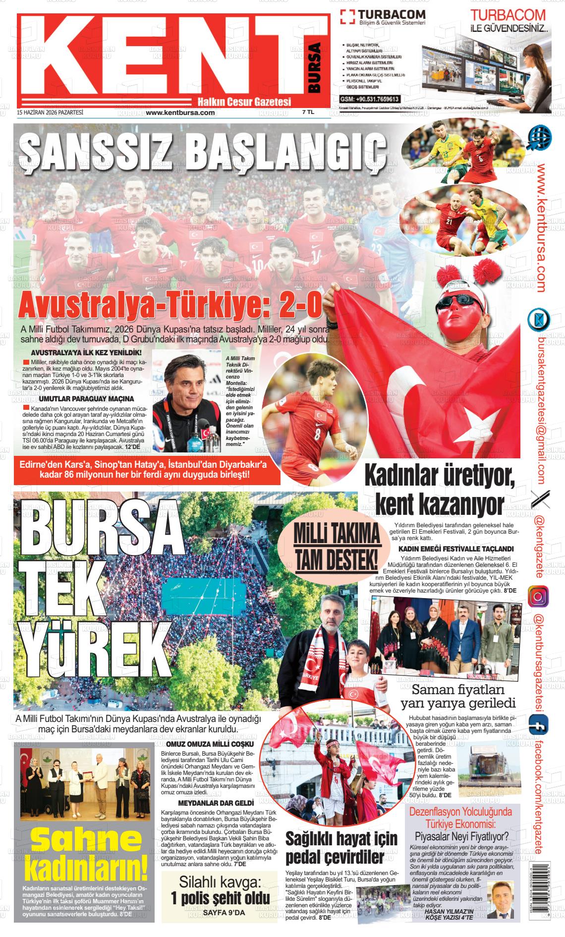 Bursa Kent 15.06.2026