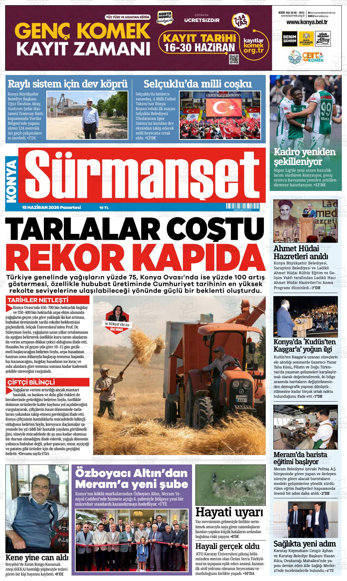 Konya Ninsesi 15.06.2026