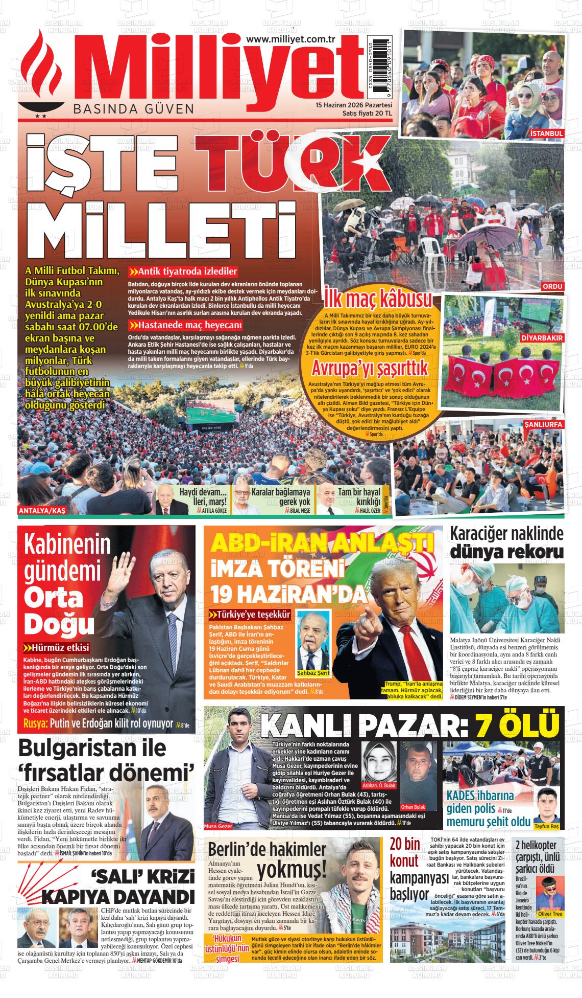 Milliyet Gazetesi 15.06.2026