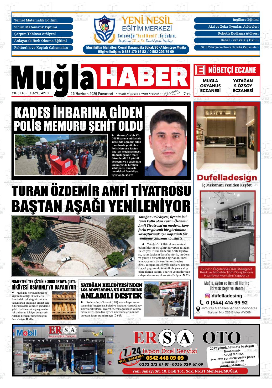 Mugla Haber 15.06.2026