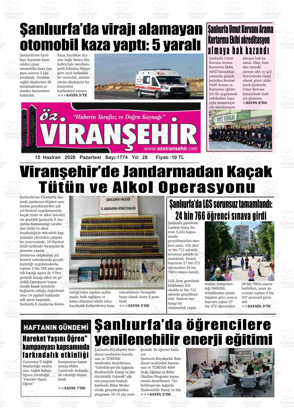 Sanliurfa Ozviransehir 15.06.2026