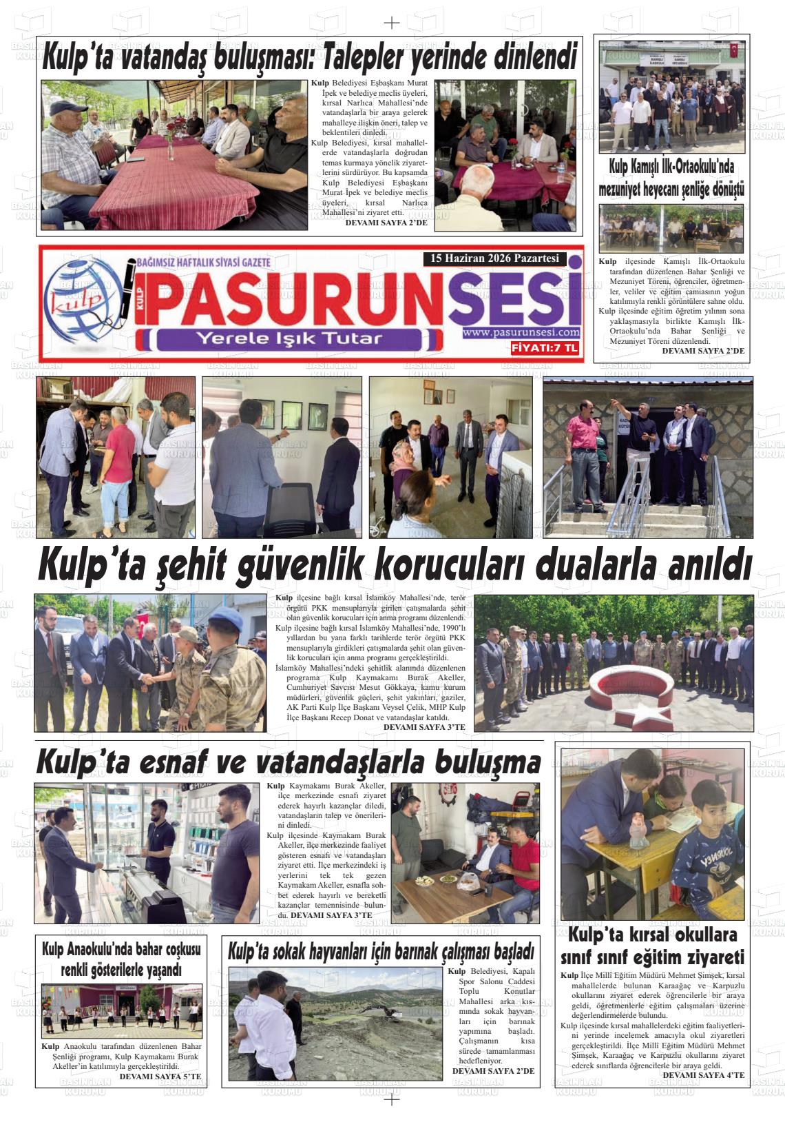 Diyarbakir Pasurunsesi 15.06.2026