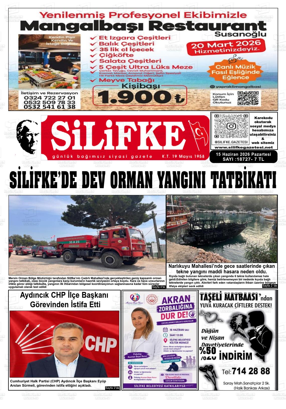 Mersin Silifke 15.06.2026