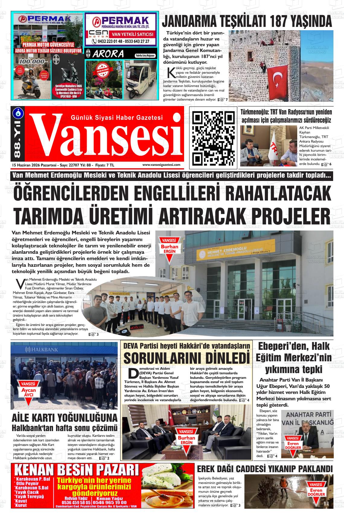 Van Sesi 15.06.2026