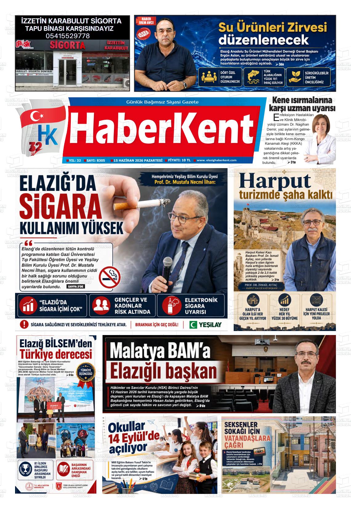 Elazig Yenicag 15.06.2026
