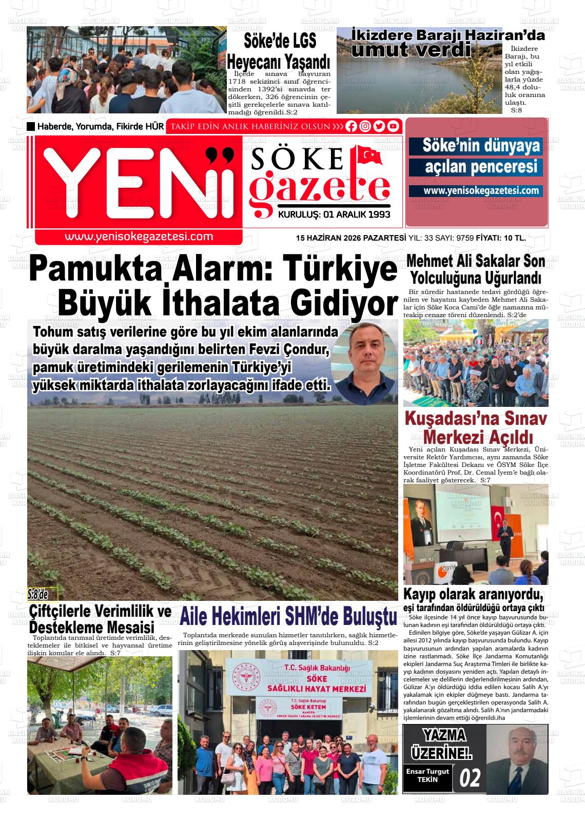 Aydin Yenisoke 15.06.2026