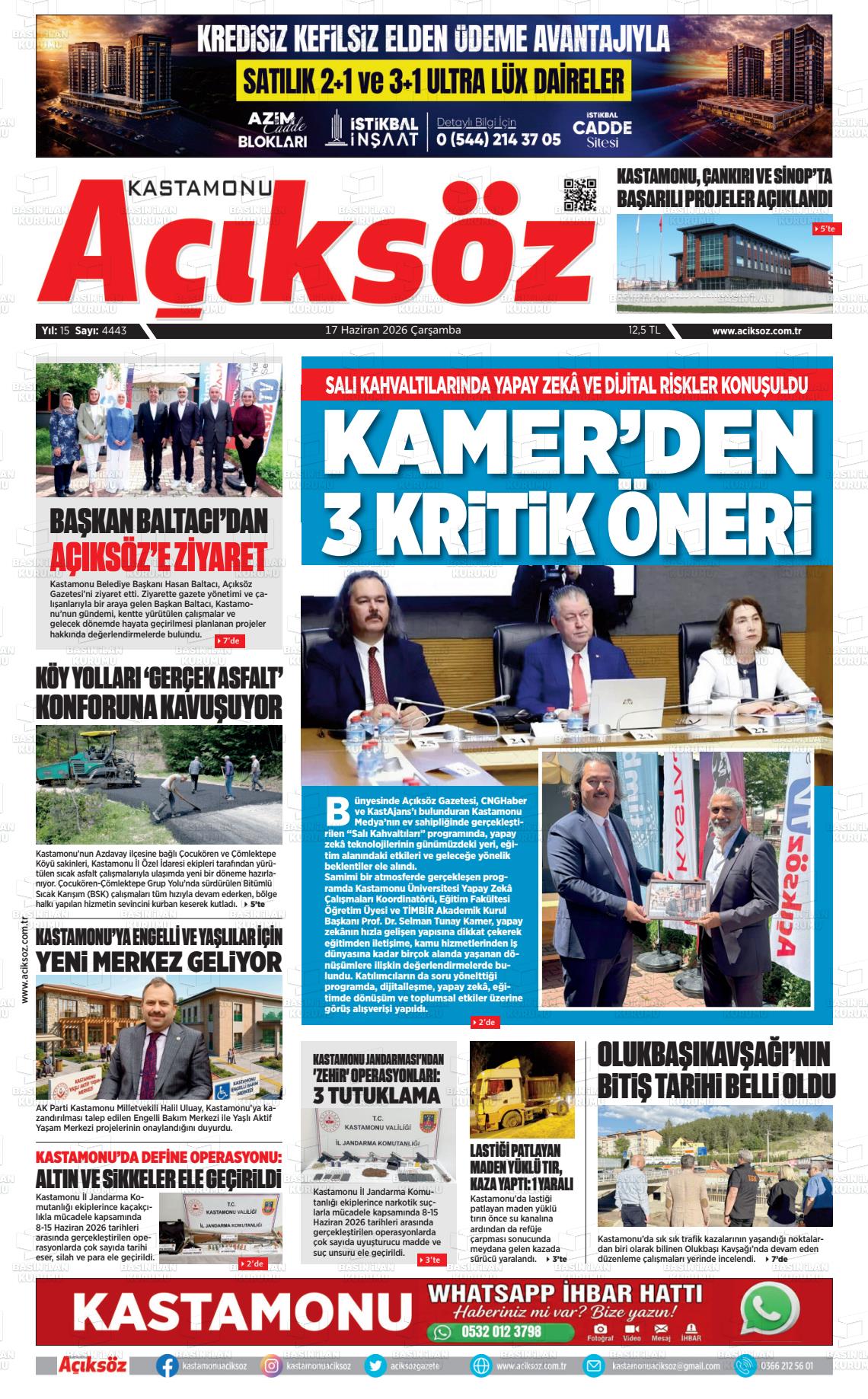 Kastamonu Aciksoz 17.06.2026