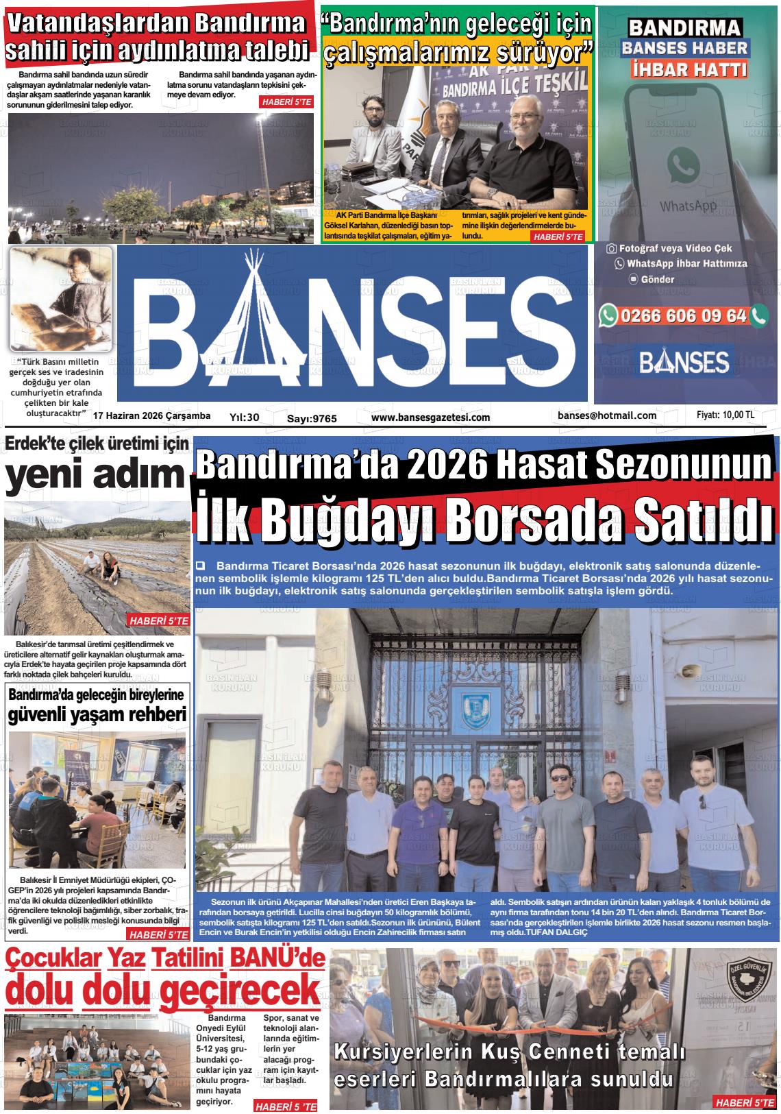 Balikesir Banses 17.06.2026