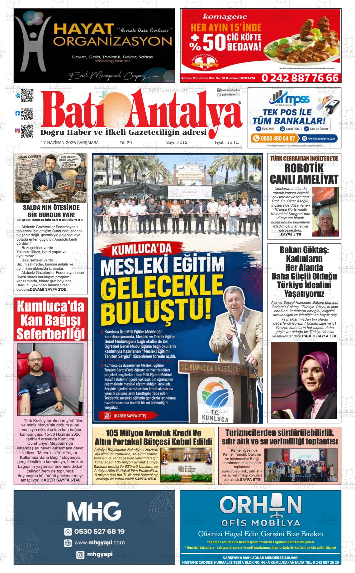 Antalya Bati 17.06.2026