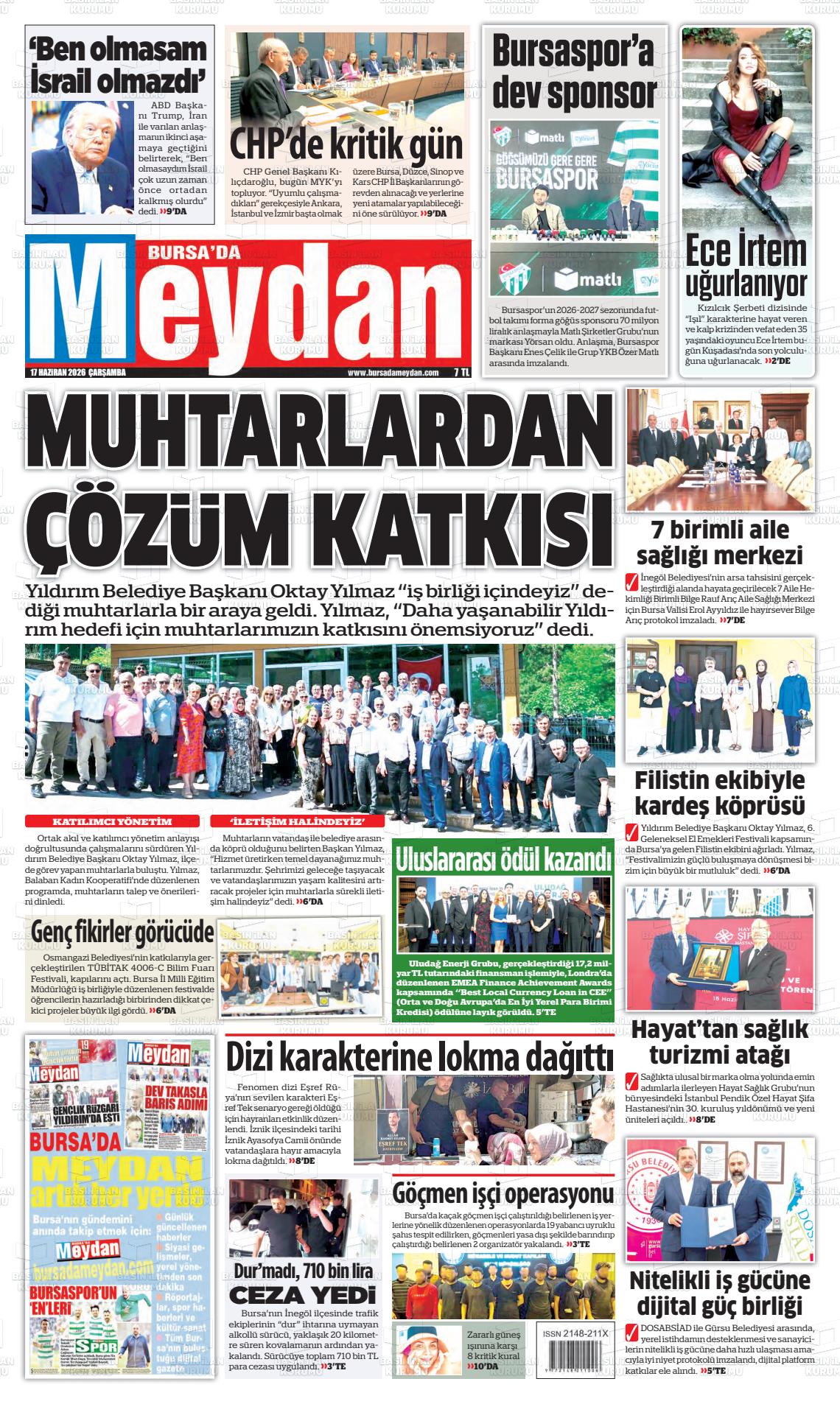 Bursa Dameydan 17.06.2026