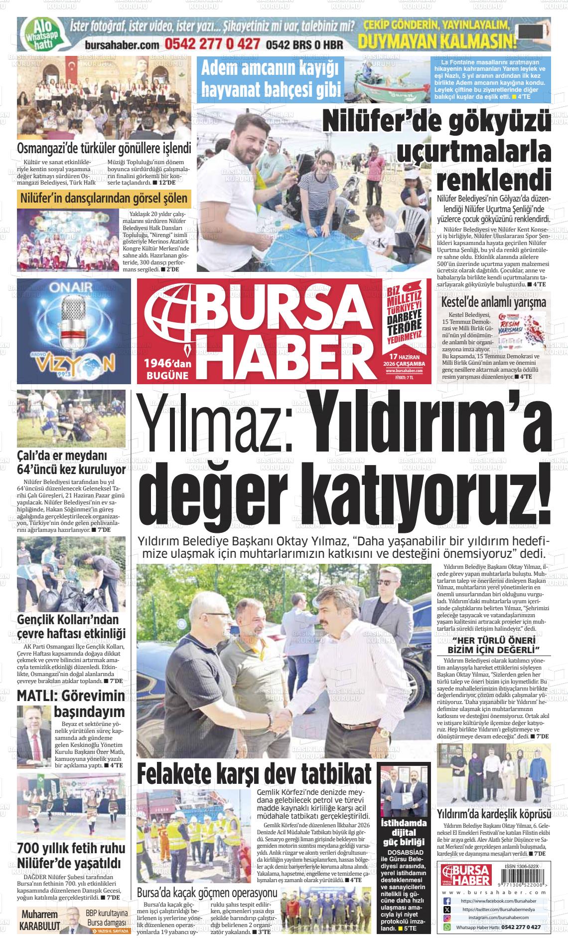 Bursa Haber 17.06.2026