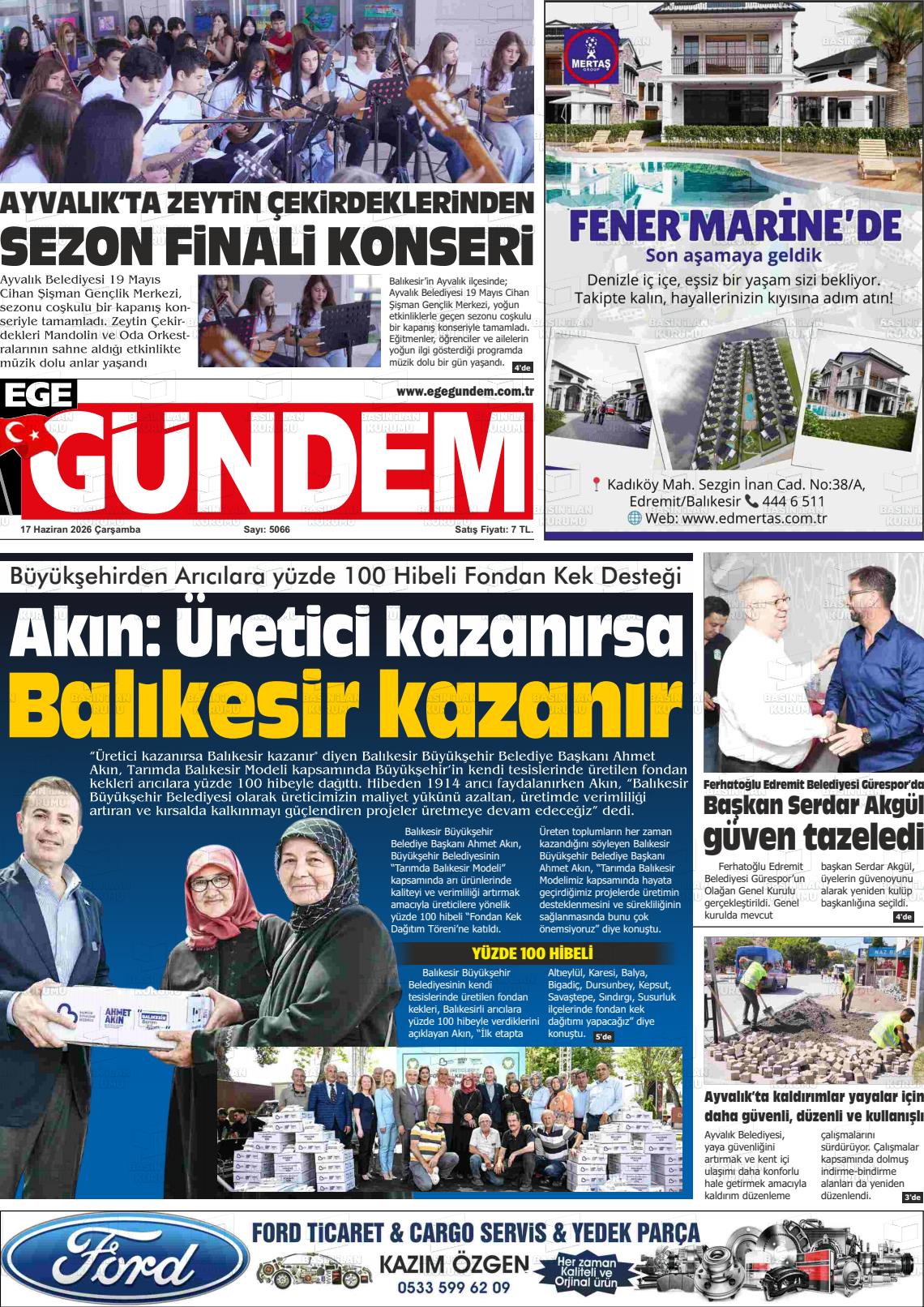 Balikesir Egegundem 17.06.2026