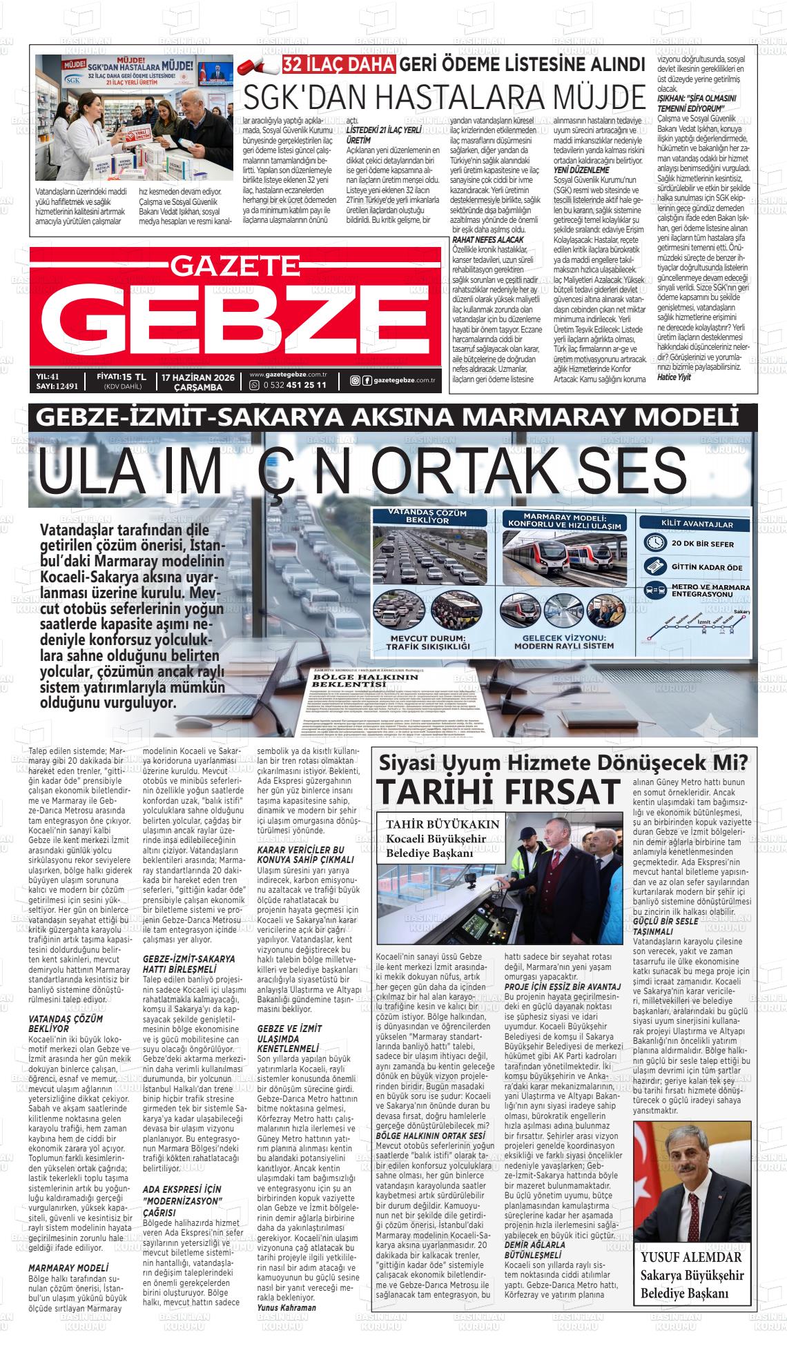 Kocaeli Gebze 17.06.2026