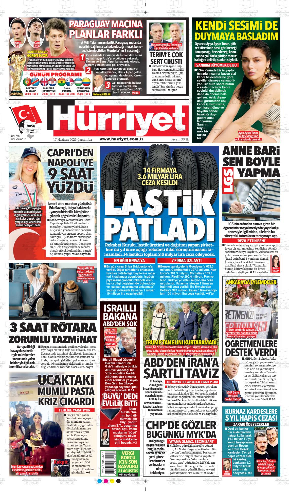 Hürriyet Gazetesi 17.06.2026