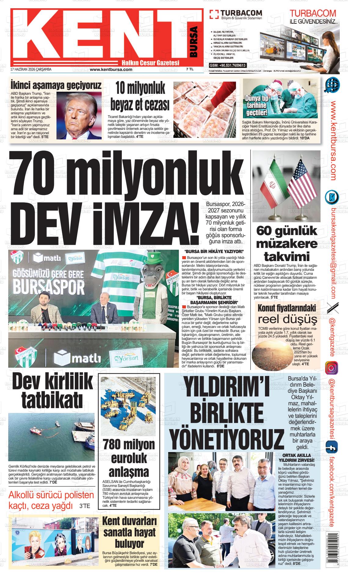 Bursa Kent 17.06.2026