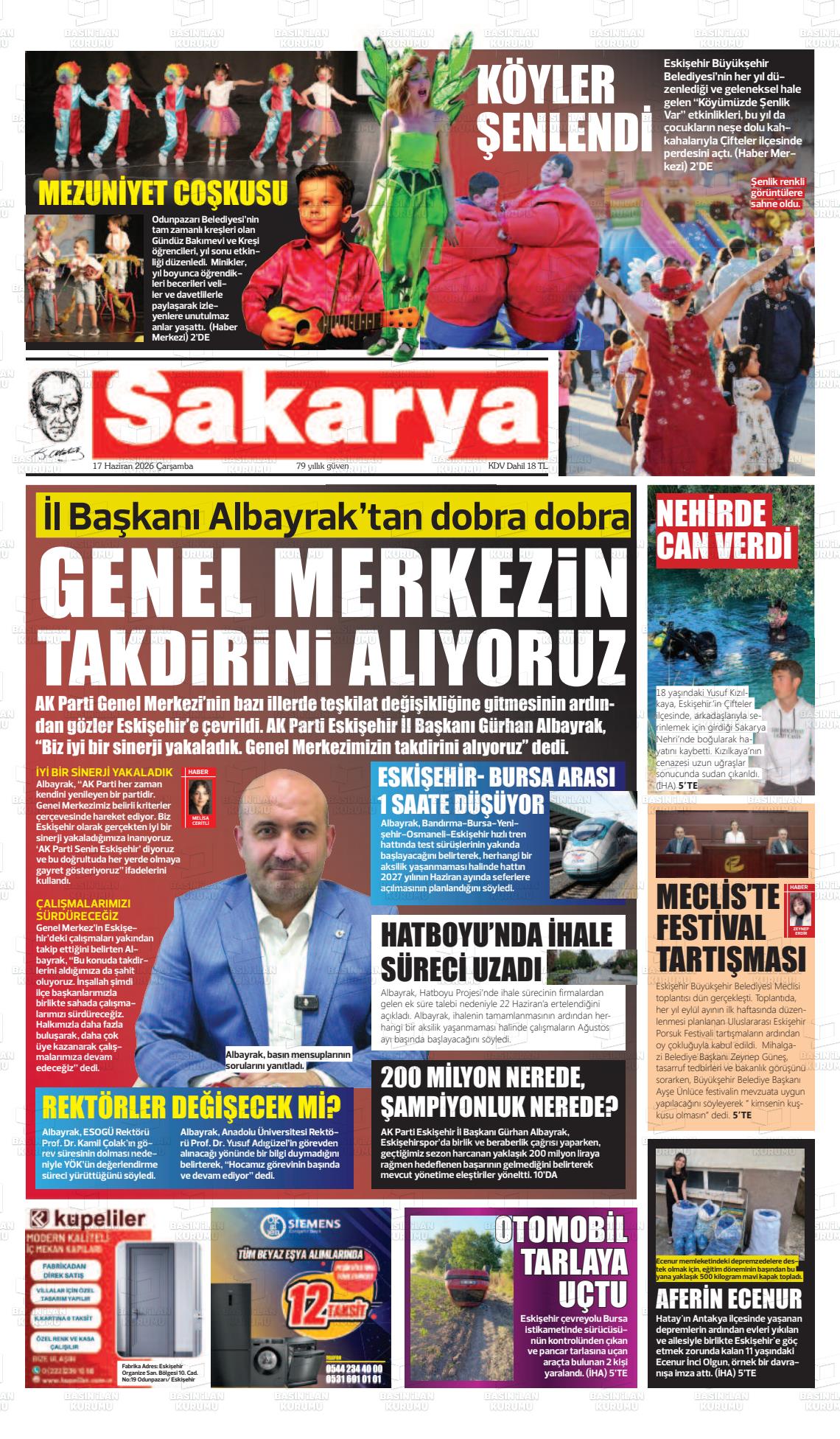 Eskisehir Sakarya 17.06.2026