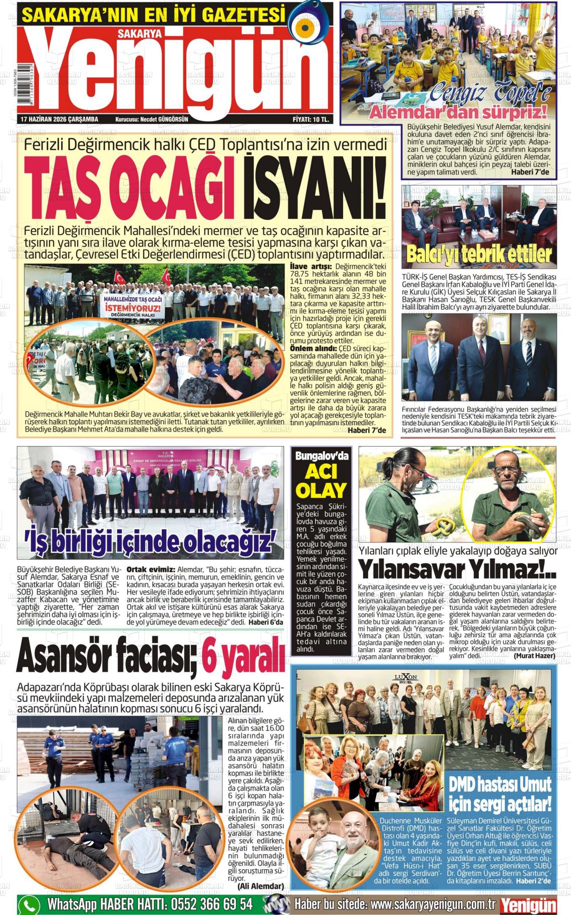 Sakarya Yenigun 17.06.2026