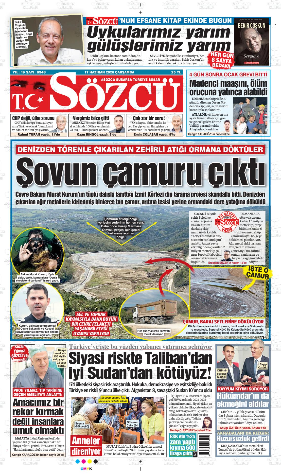 Sözcü Gazetesi 17.06.2026