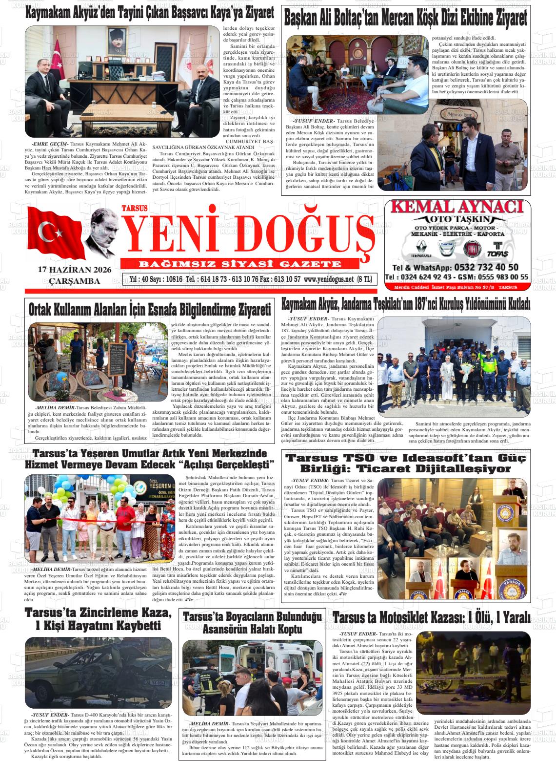 Mersin Tarsusyenidogus 17.06.2026