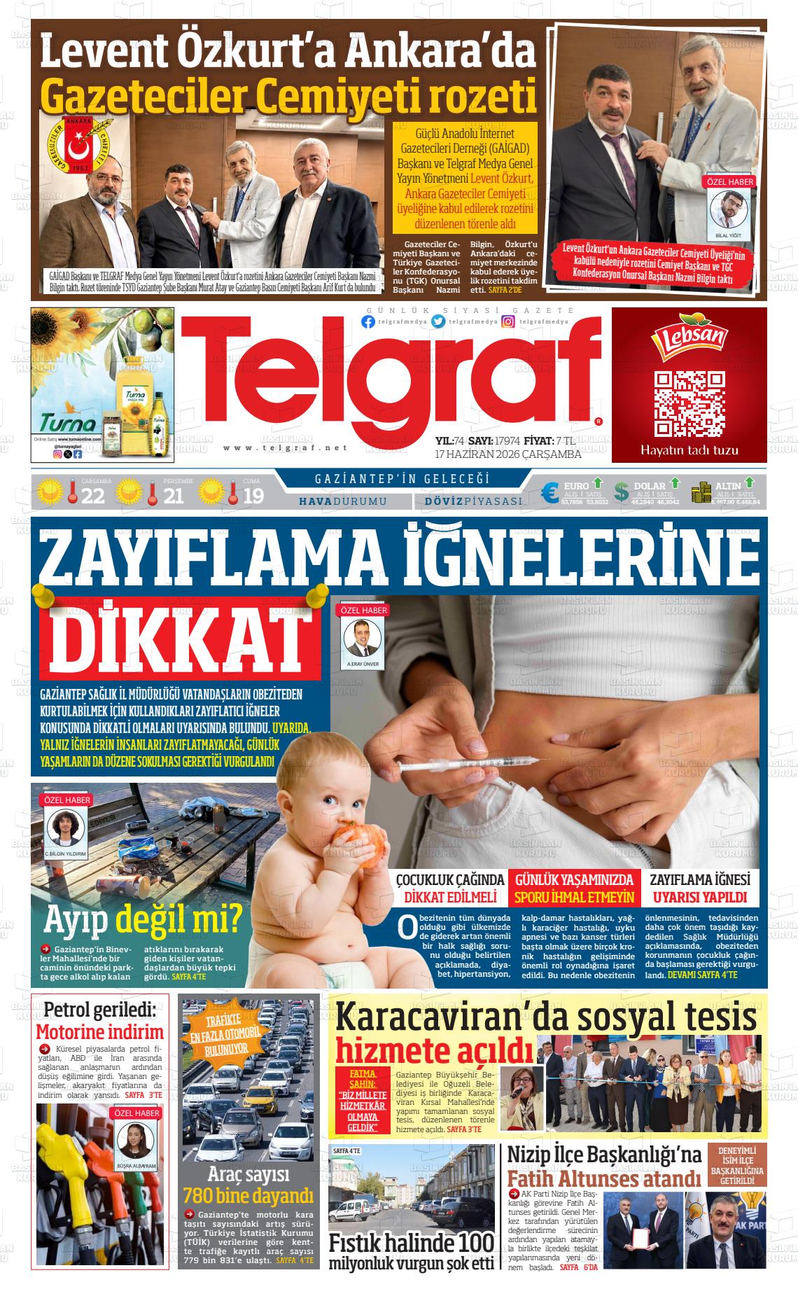 Gaziantep Telgraf 17.06.2026